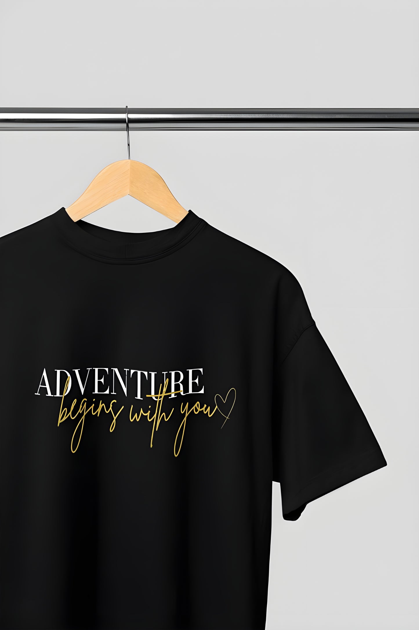 Adventure Begins with You Premium Round Neck T-shirt