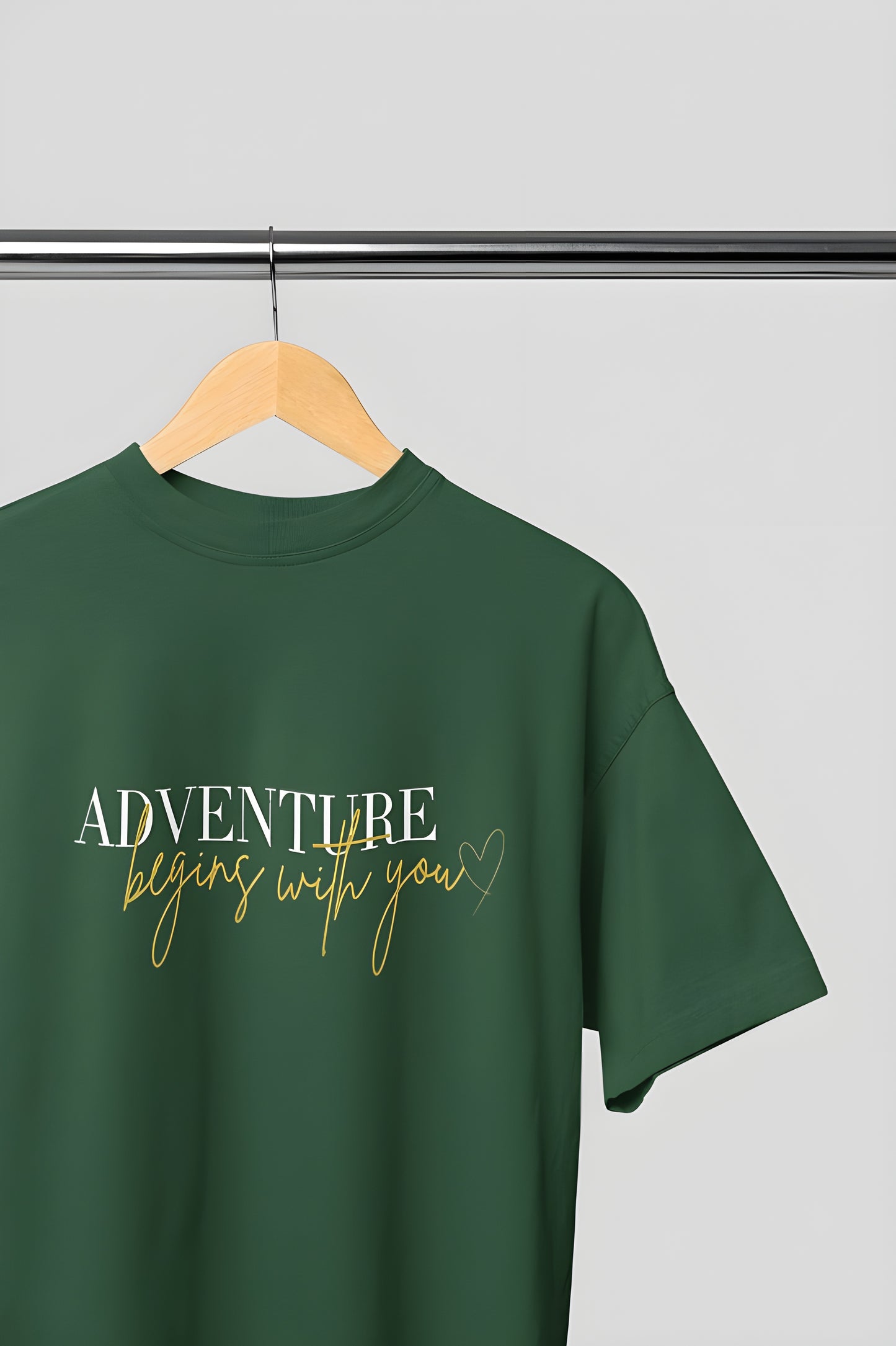 Adventure Begins with You Premium Round Neck T-shirt