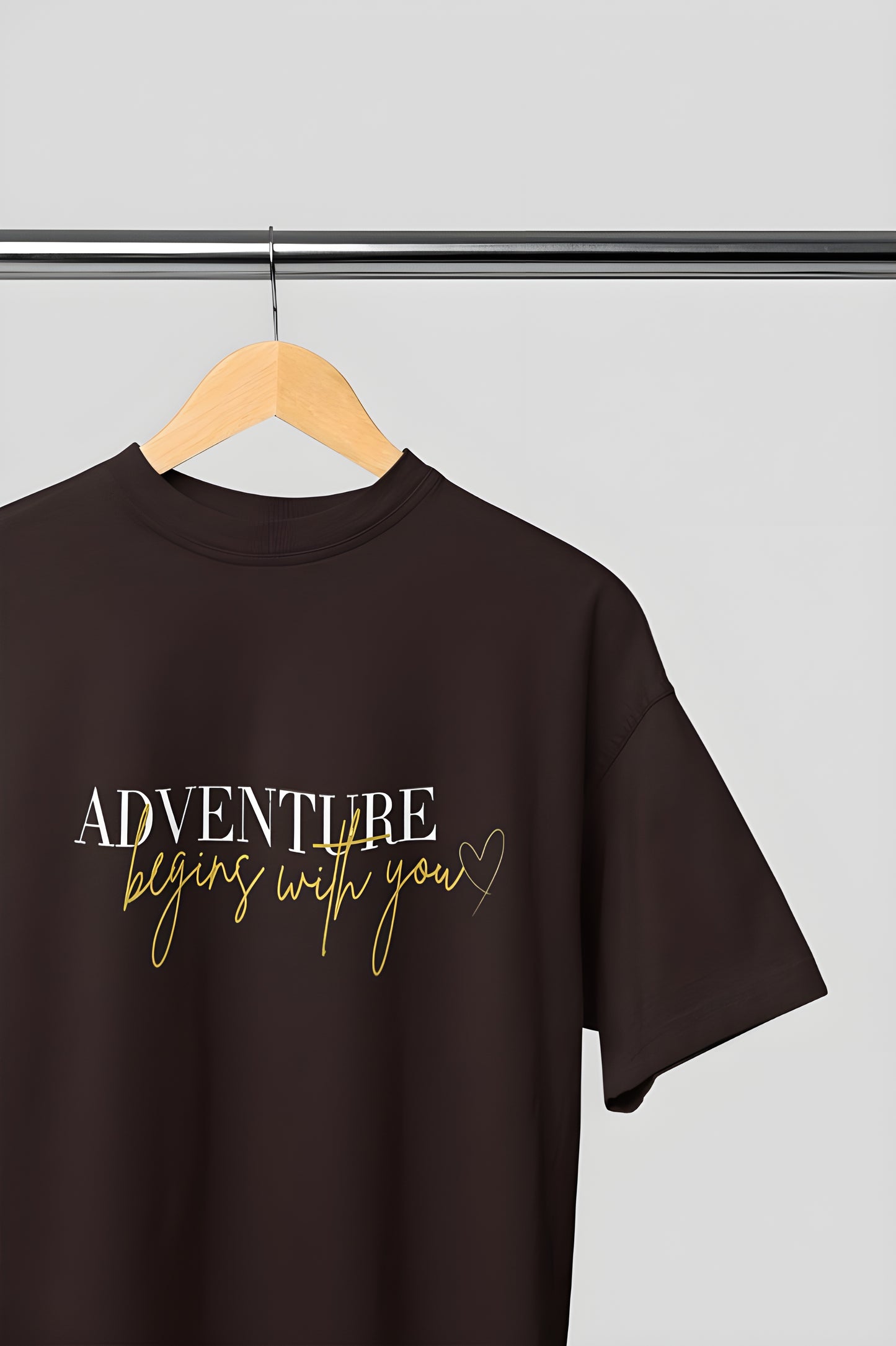 Adventure Begins with You Premium Round Neck T-shirt