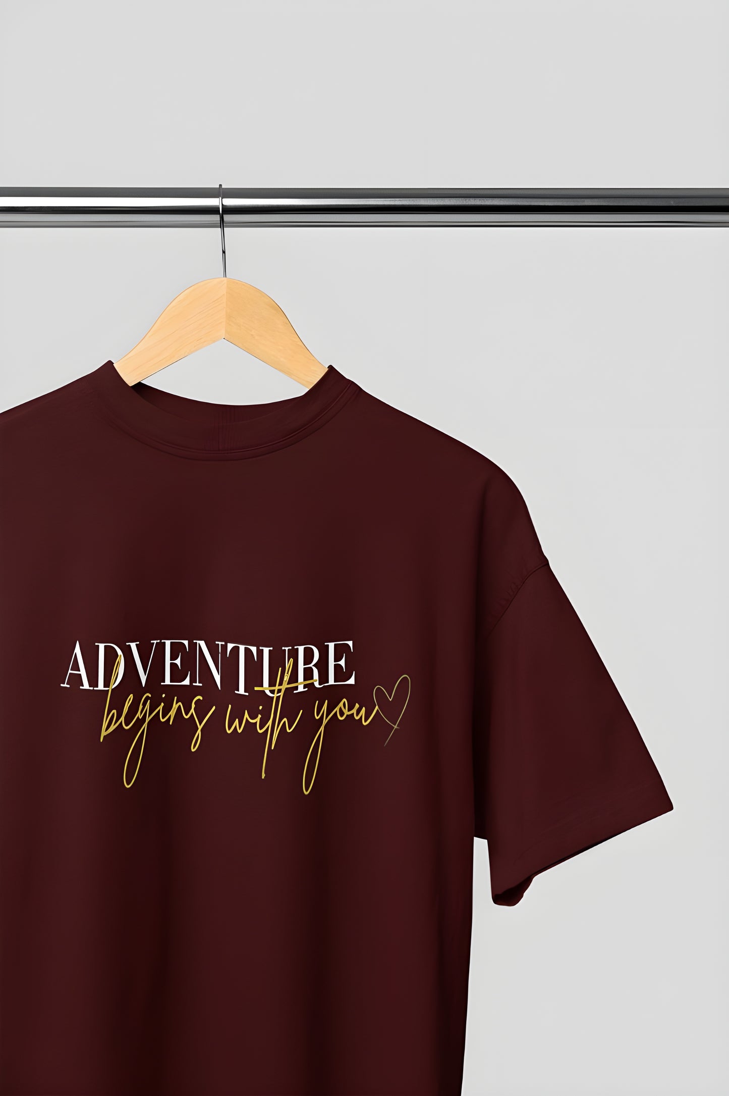 Adventure Begins with You Premium Round Neck T-shirt