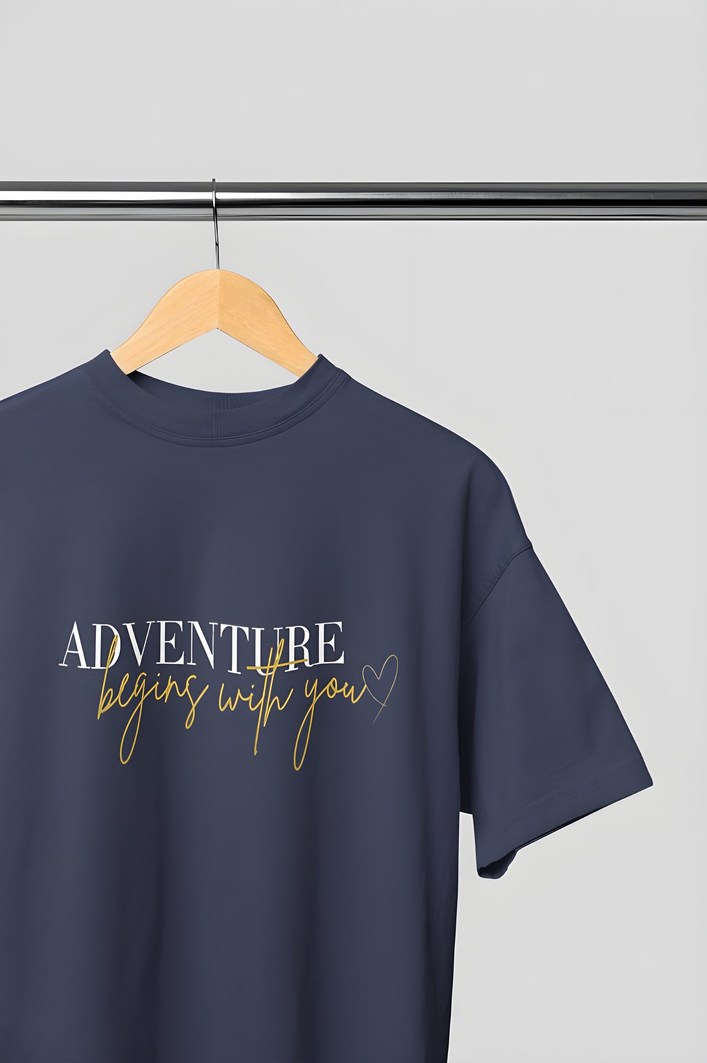 Adventure Begins with You Premium Round Neck T-shirt