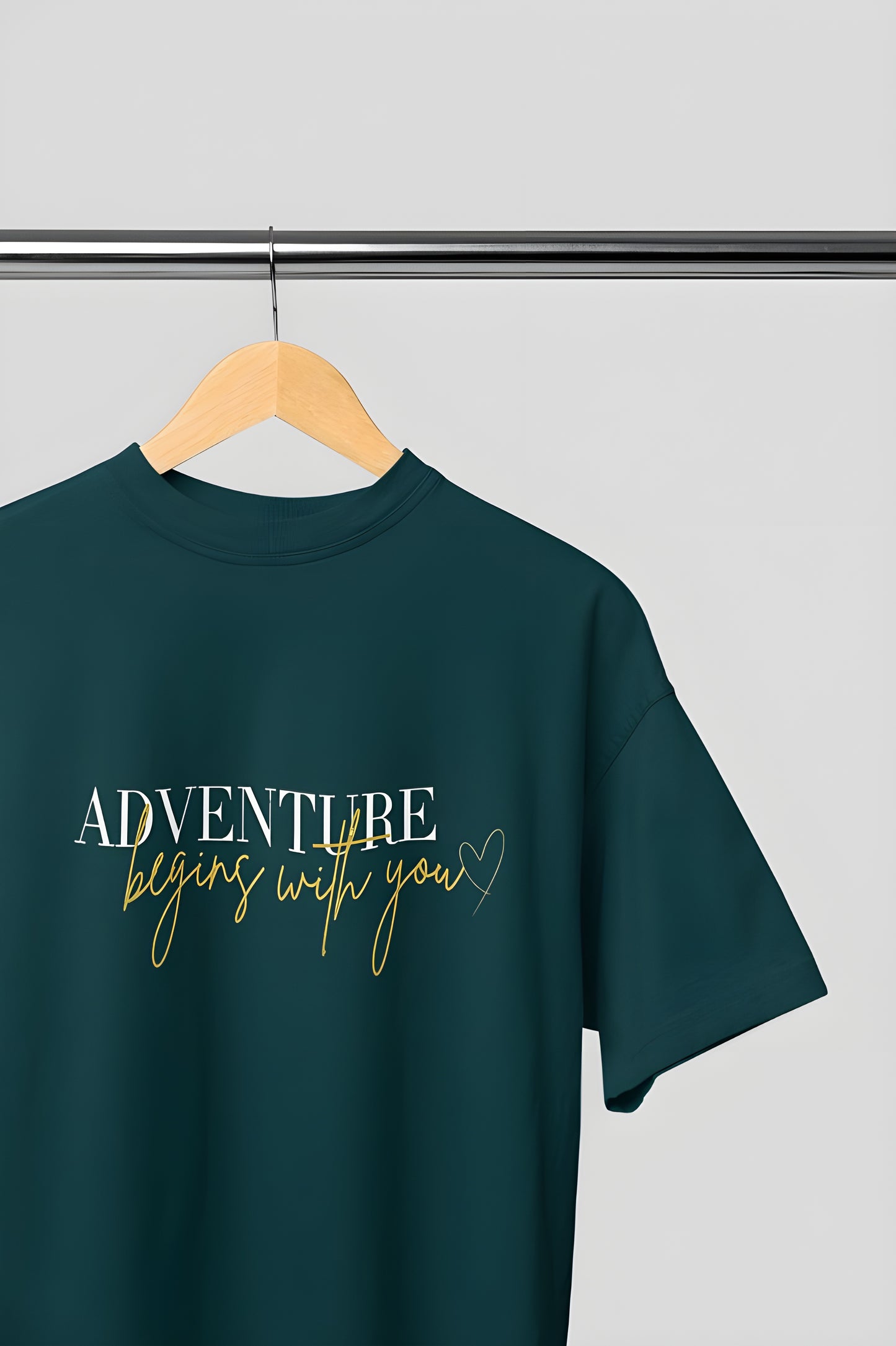 Adventure Begins with You Premium Round Neck T-shirt