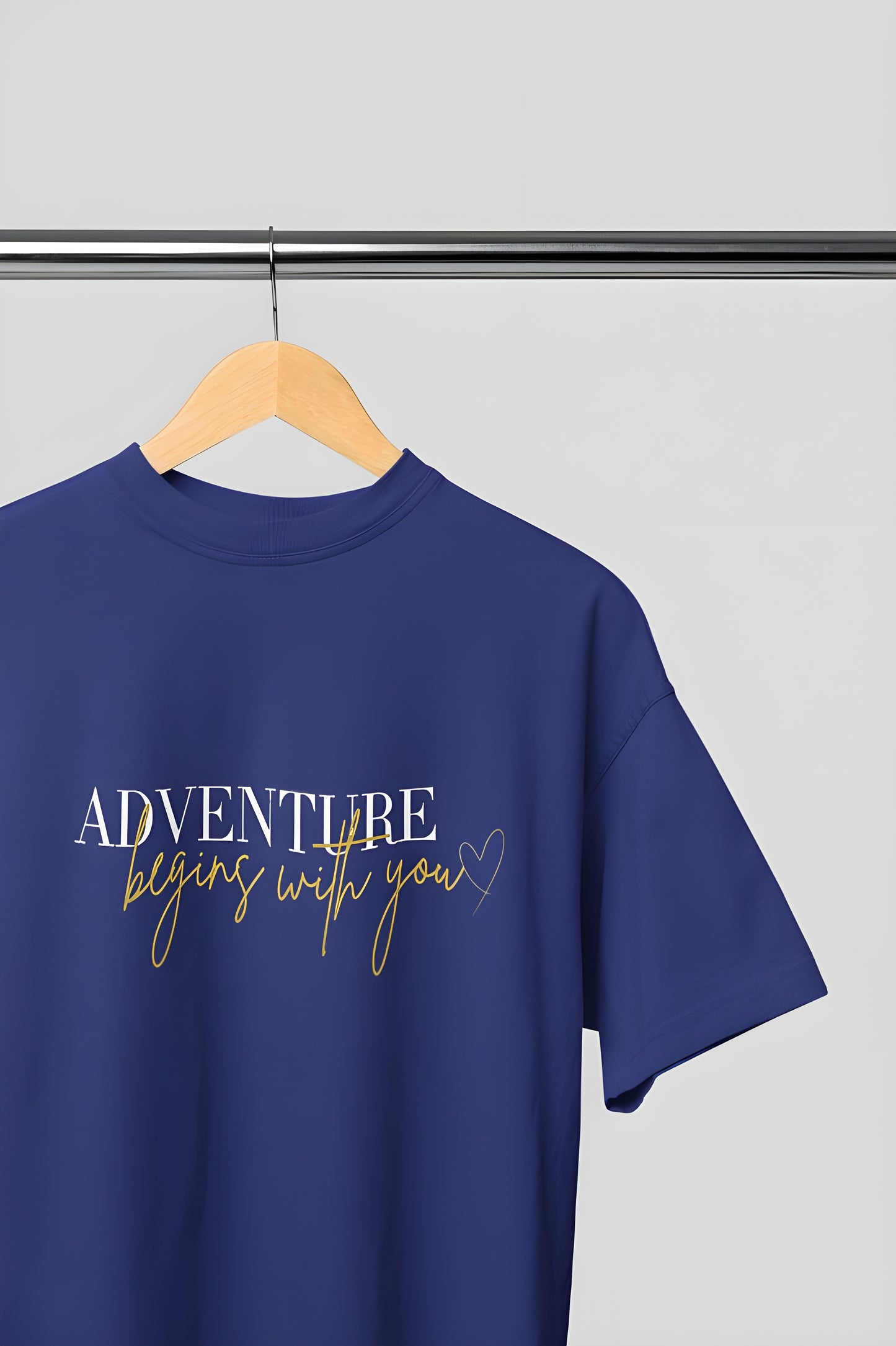 Adventure Begins with You Premium Round Neck T-shirt