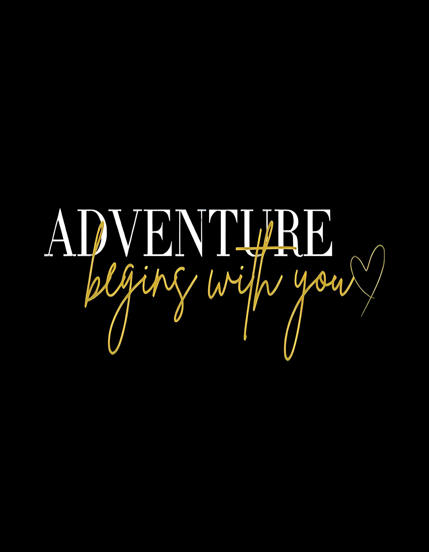 Adventure Begins with You Premium Round Neck T-shirt