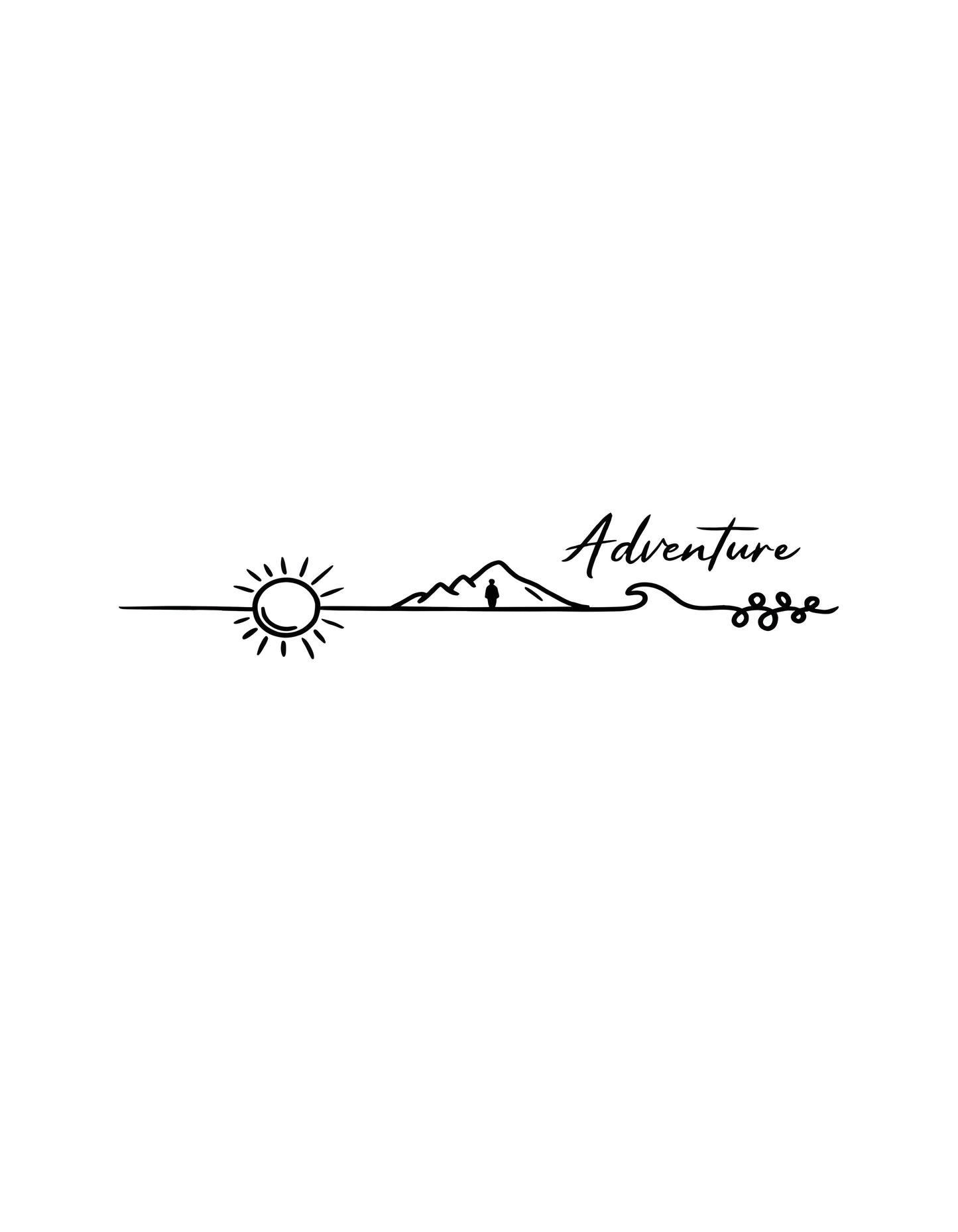 Adventure Classic Minimalistic Half Sleeve Unisex T-shirt