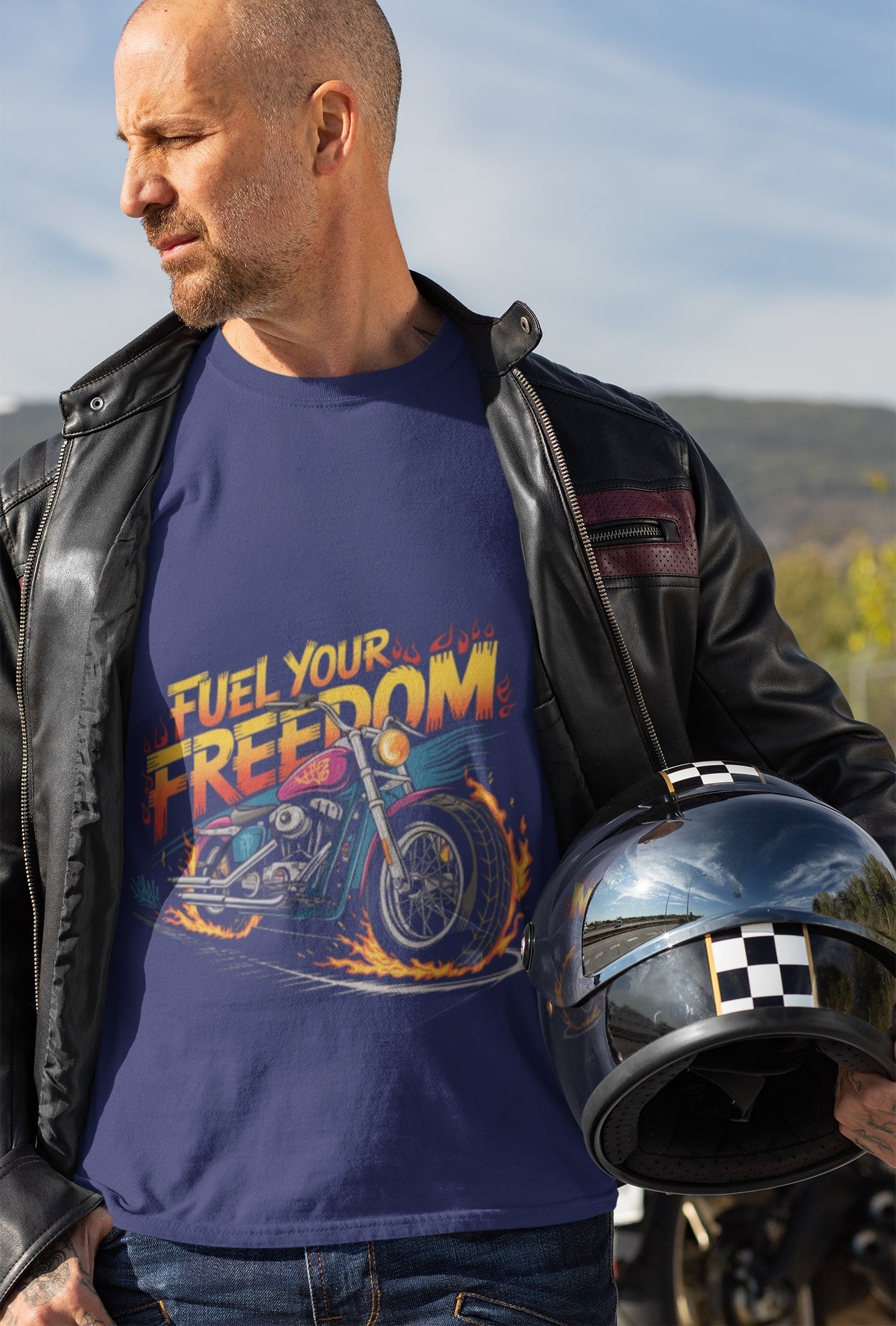 Fuel your Freedom Round Neck Full Sleeve T-shirt