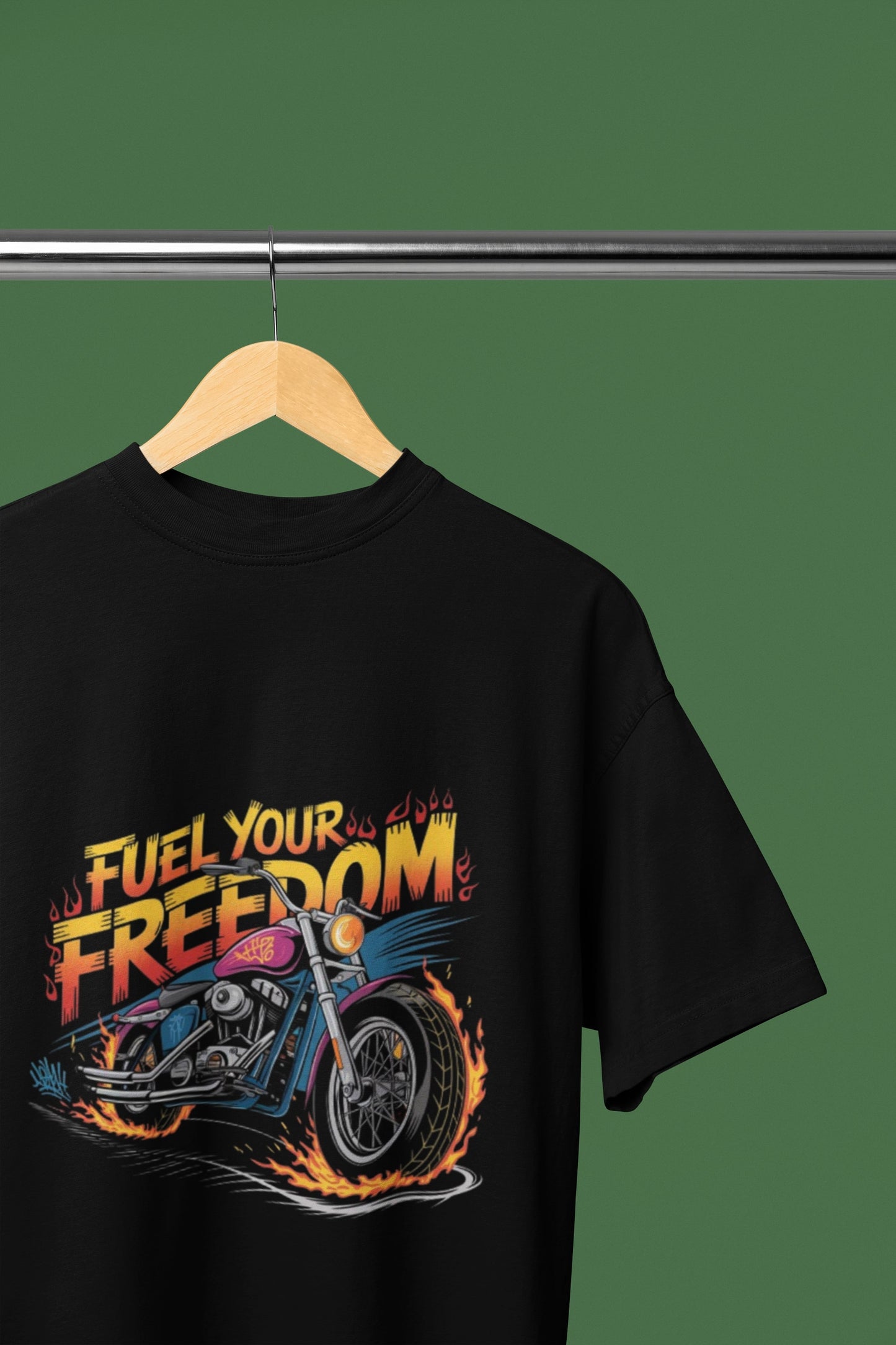 Fuel your Freedom Round Neck Half Sleeve T-shirt