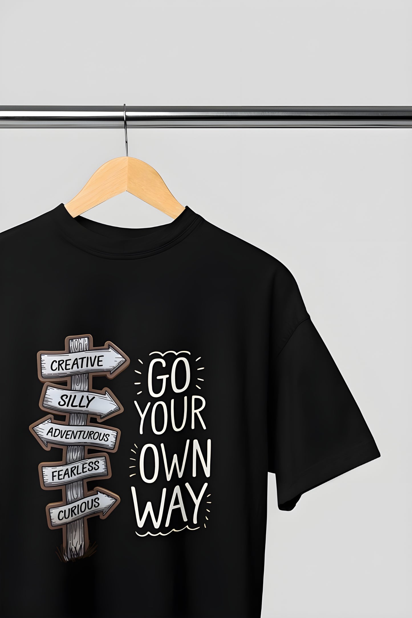 Go Your Own Way Classic Round Neck T-shirt
