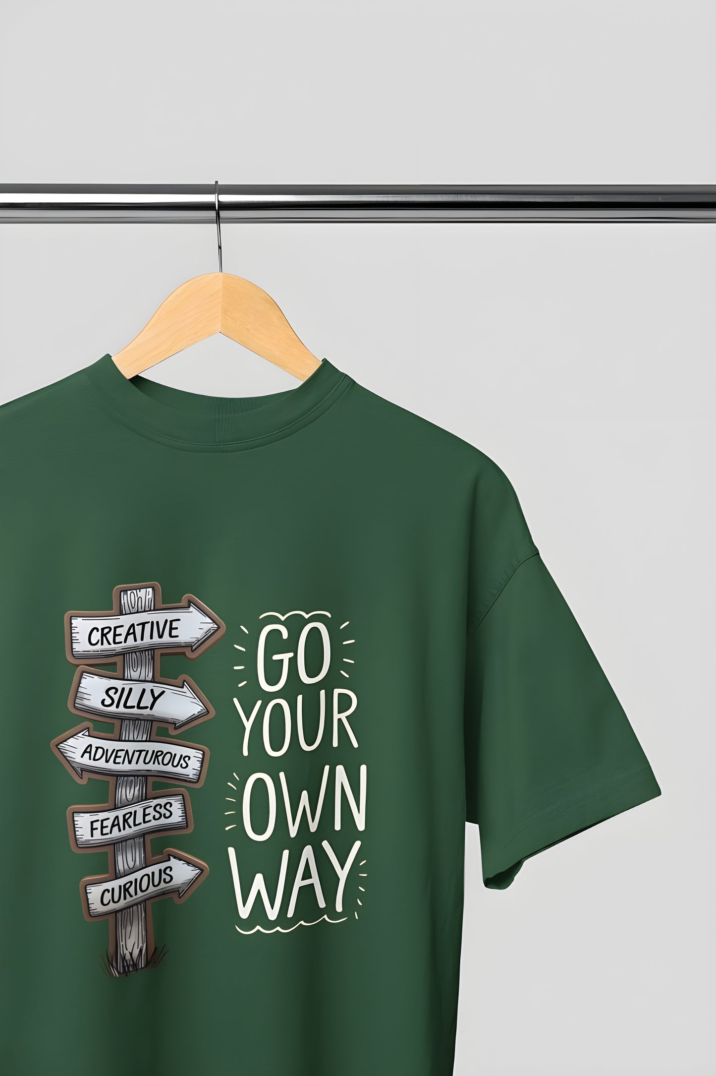 Go Your Own Way Classic Round Neck T-shirt