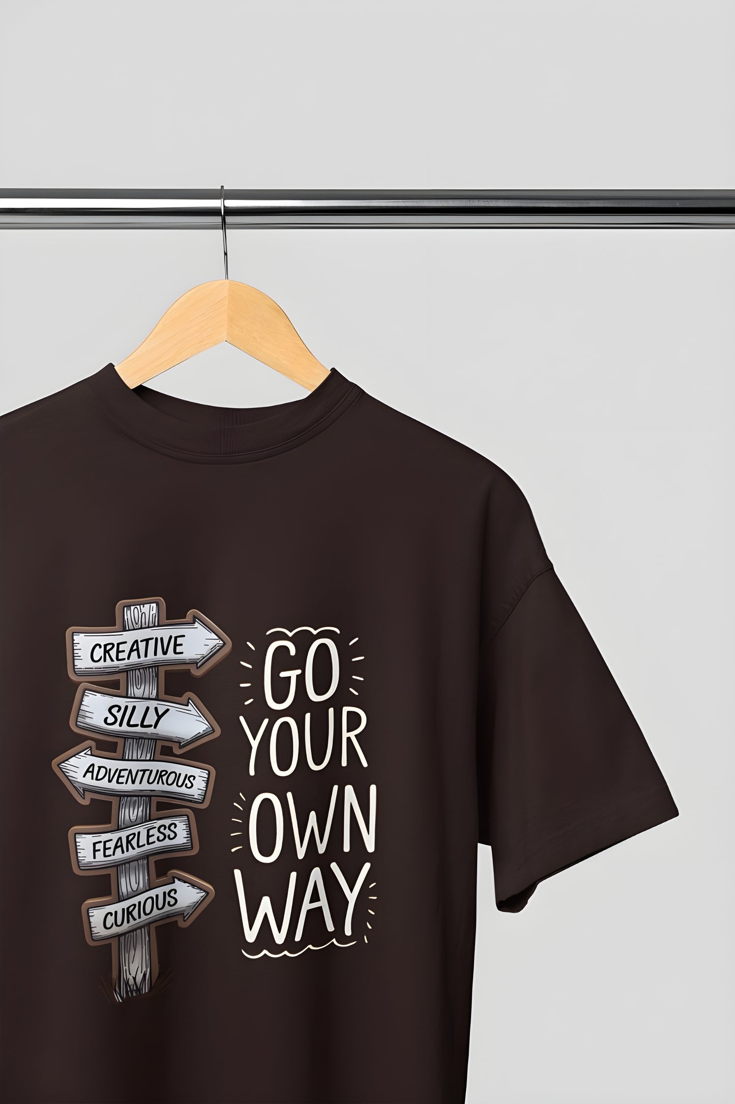 Go Your Own Way Classic Round Neck T-shirt