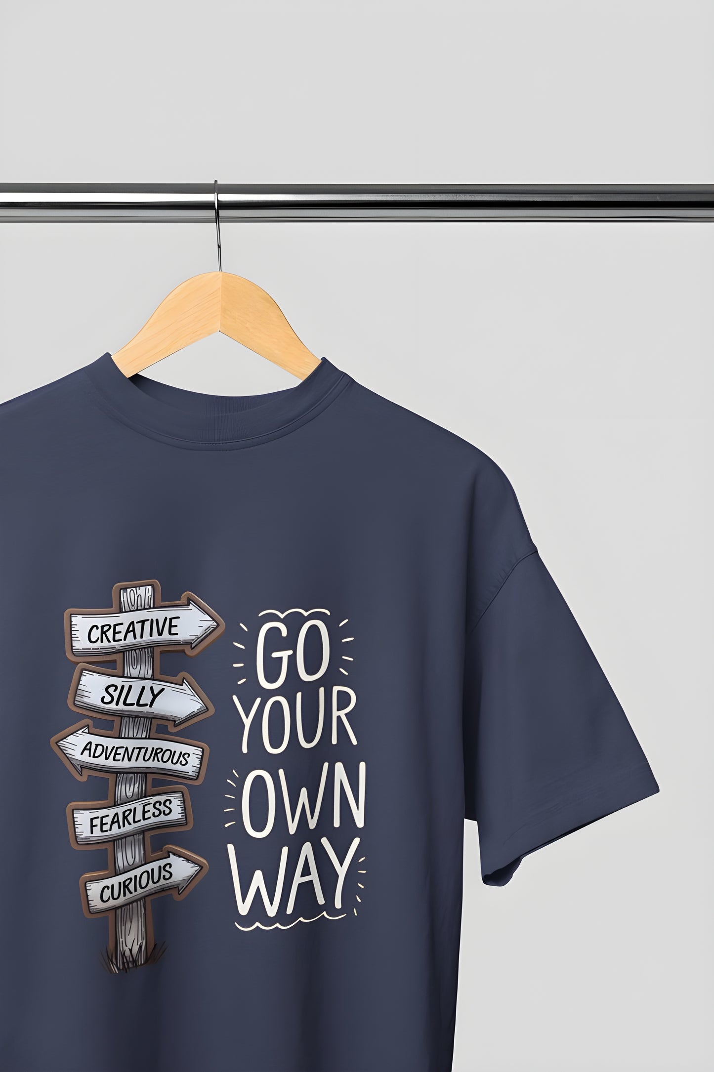 Go Your Own Way Classic Round Neck T-shirt