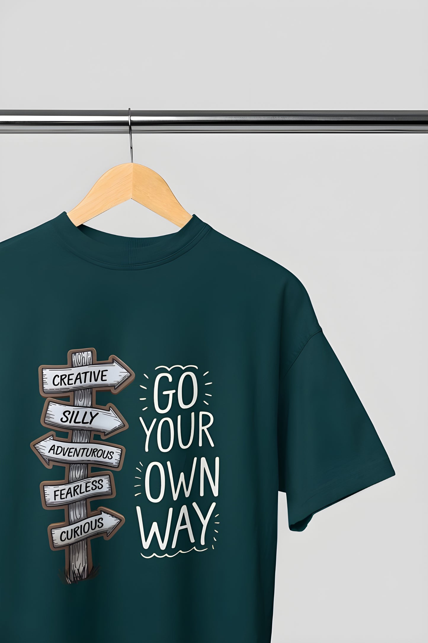 Go Your Own Way Classic Round Neck T-shirt