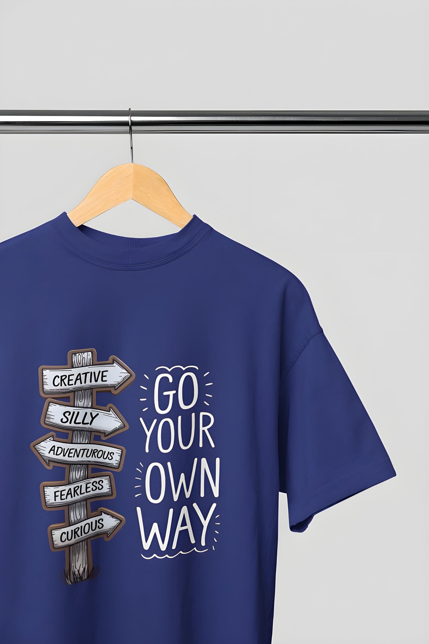 Go Your Own Way Classic Round Neck T-shirt