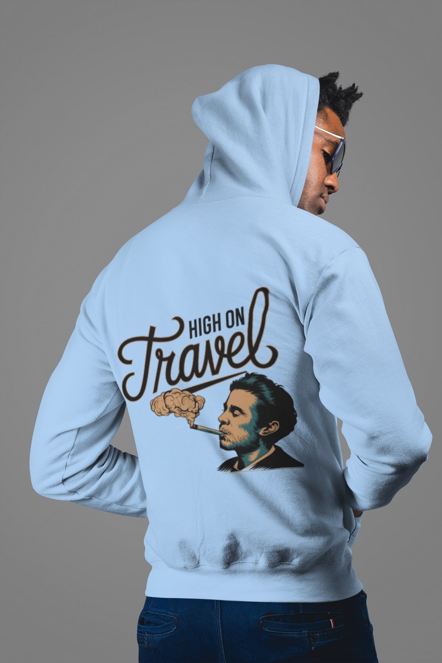 High On Travel Unisex Hooded Sweatshirt
