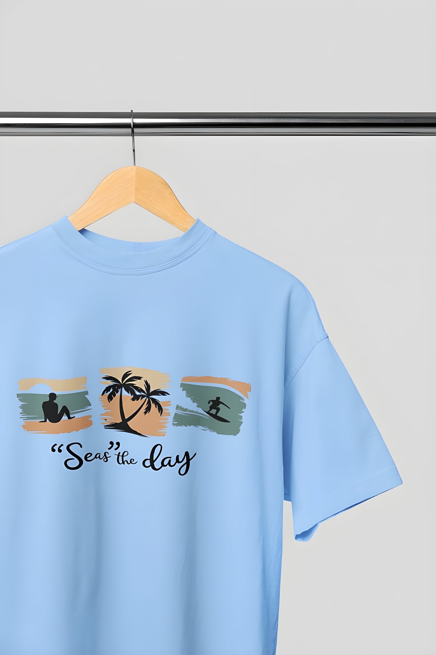 Seas The Day Classic Round Neck T-shirt