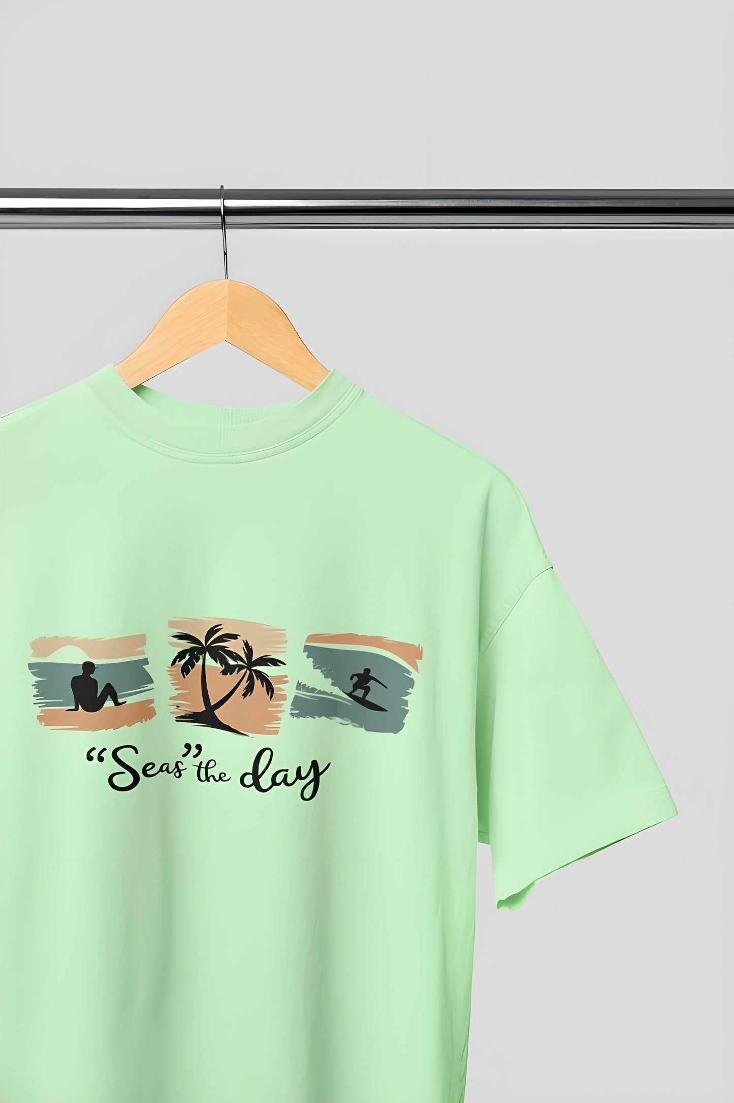 Seas The Day Classic Round Neck T-shirt