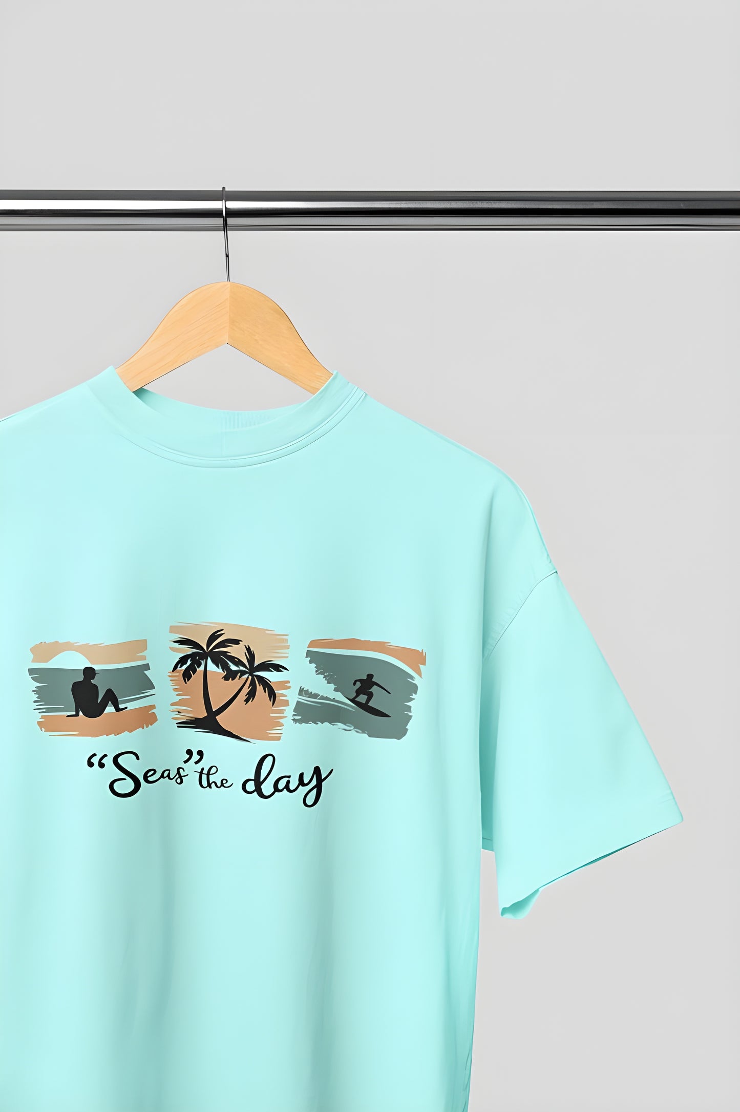 Seas The Day Classic Round Neck T-shirt