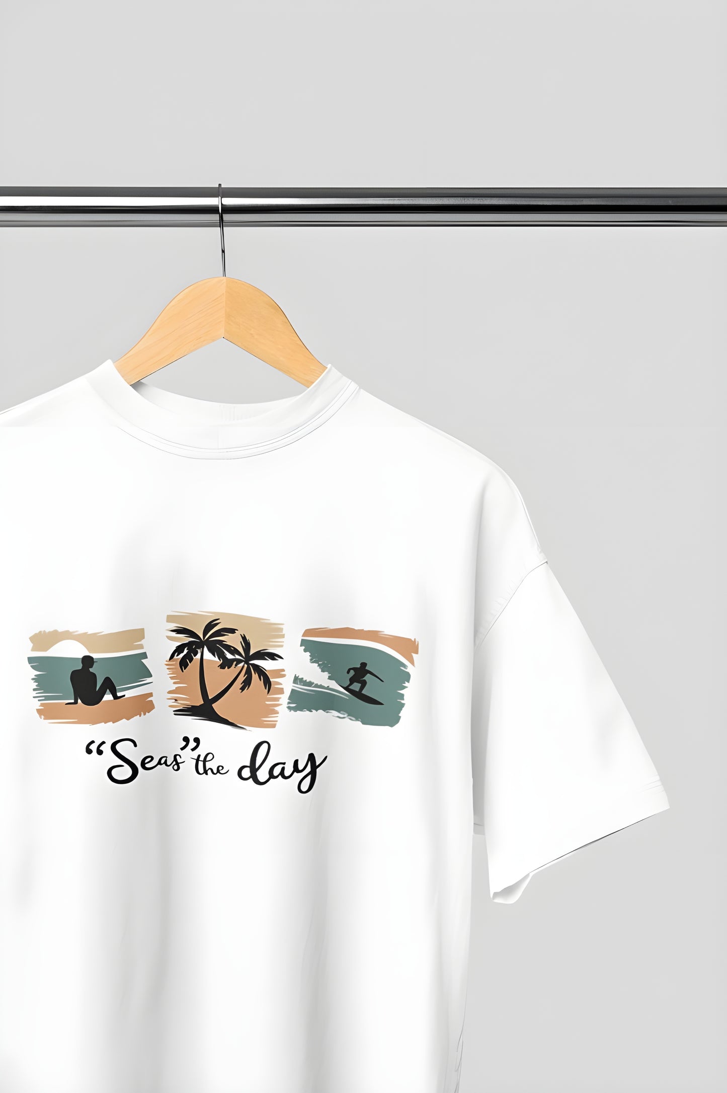 Seas The Day Classic Round Neck T-shirt