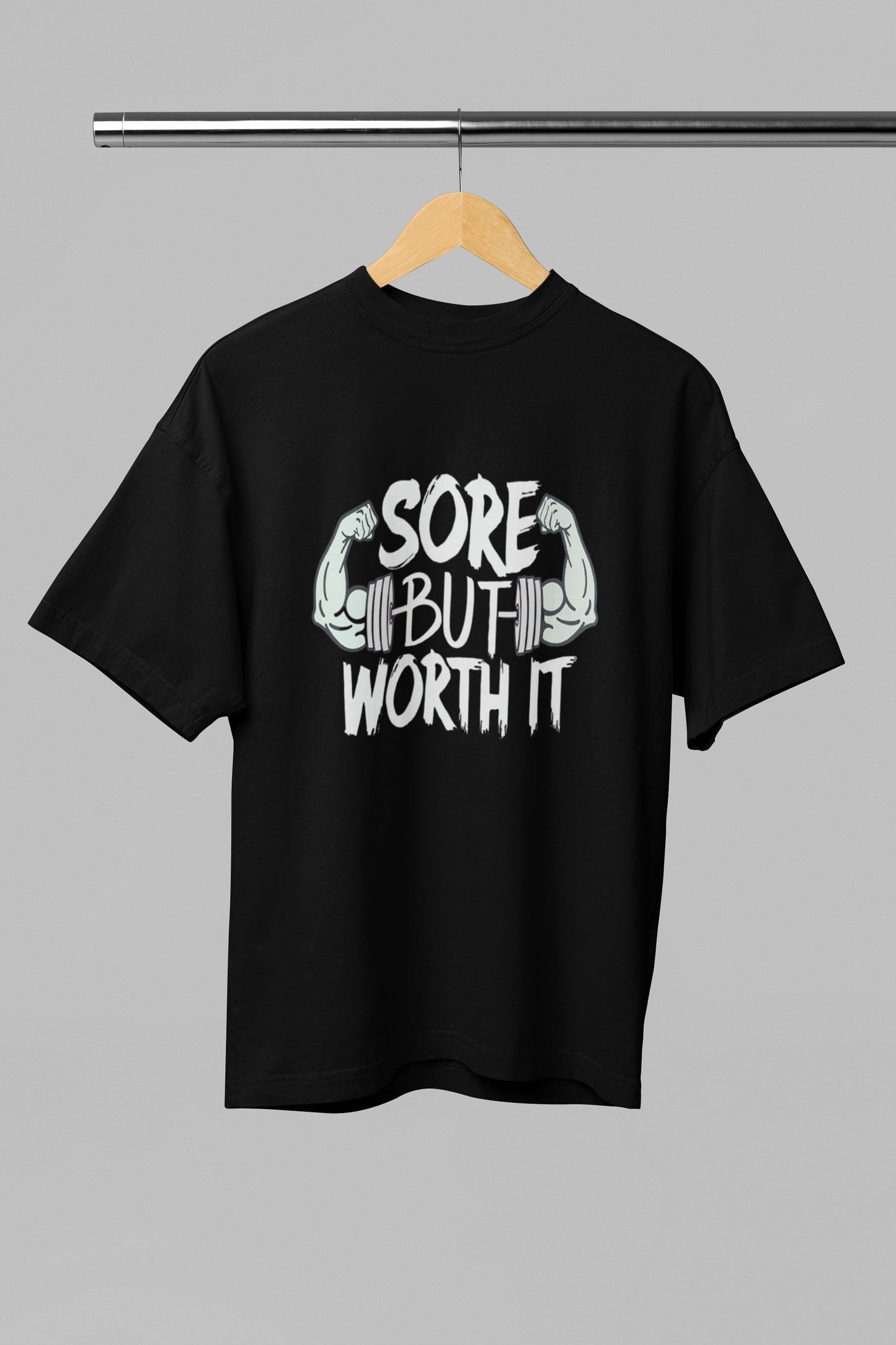 Sore But worth It Classic Round Neck Gym T-shirt