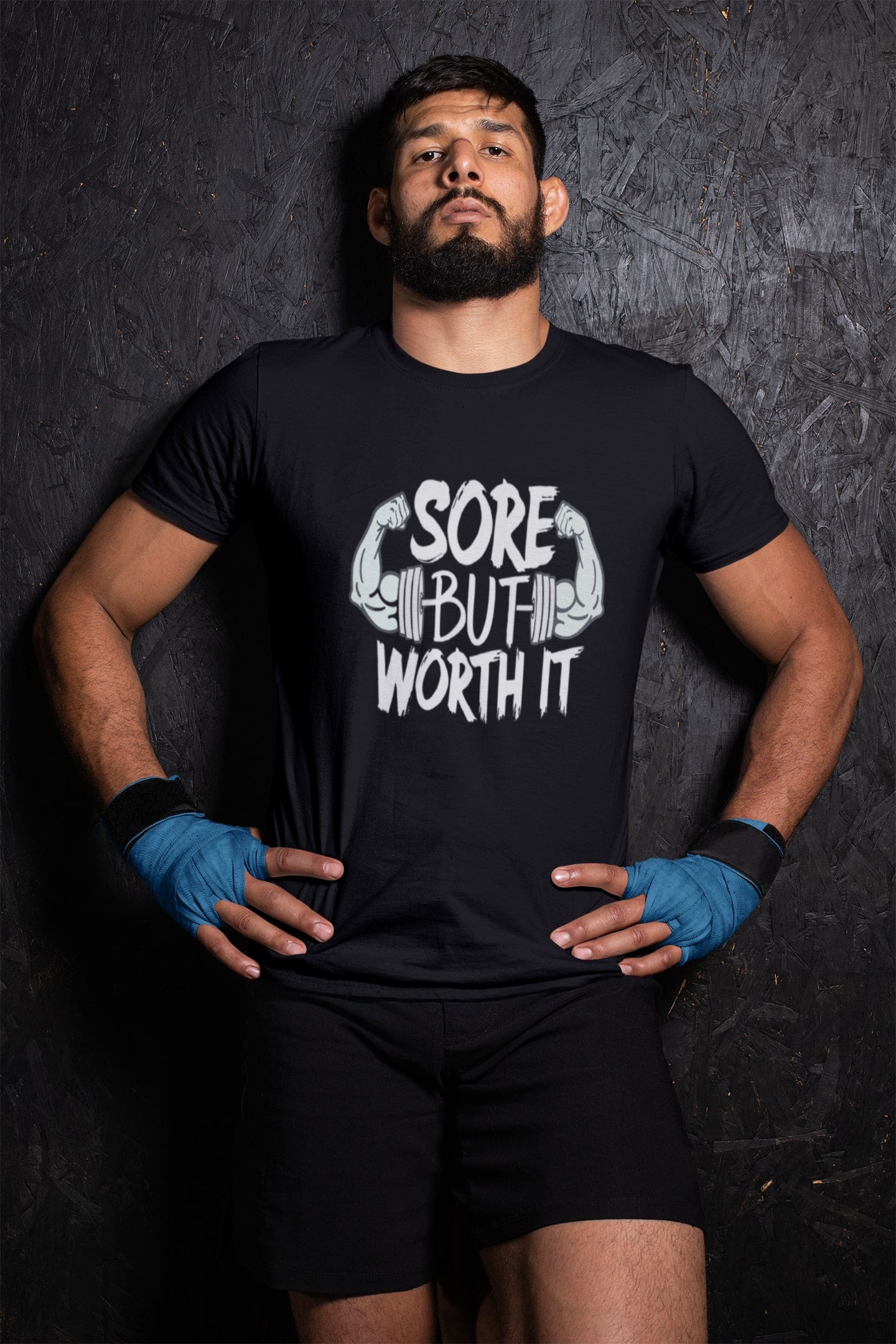 Sore But worth It Classic Round Neck Gym T-shirt