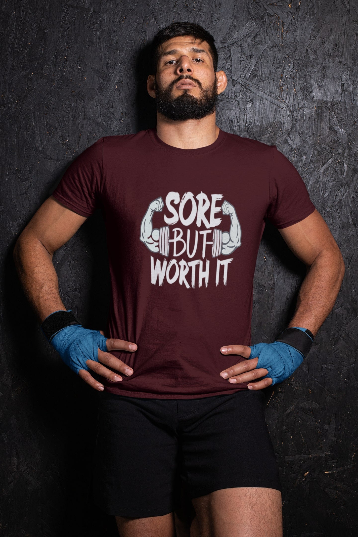 Sore But worth It Classic Round Neck Gym T-shirt