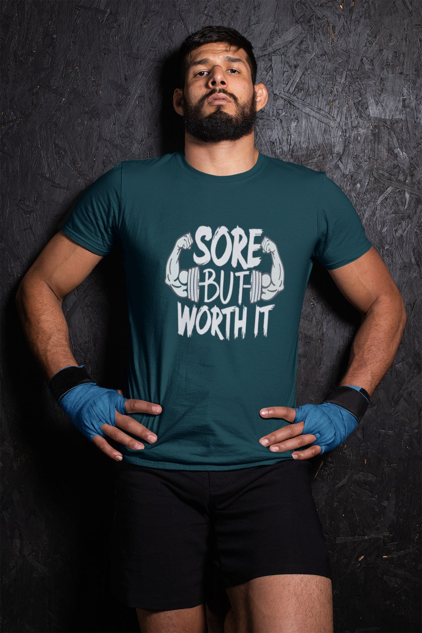 Sore But worth It Classic Round Neck Gym T-shirt