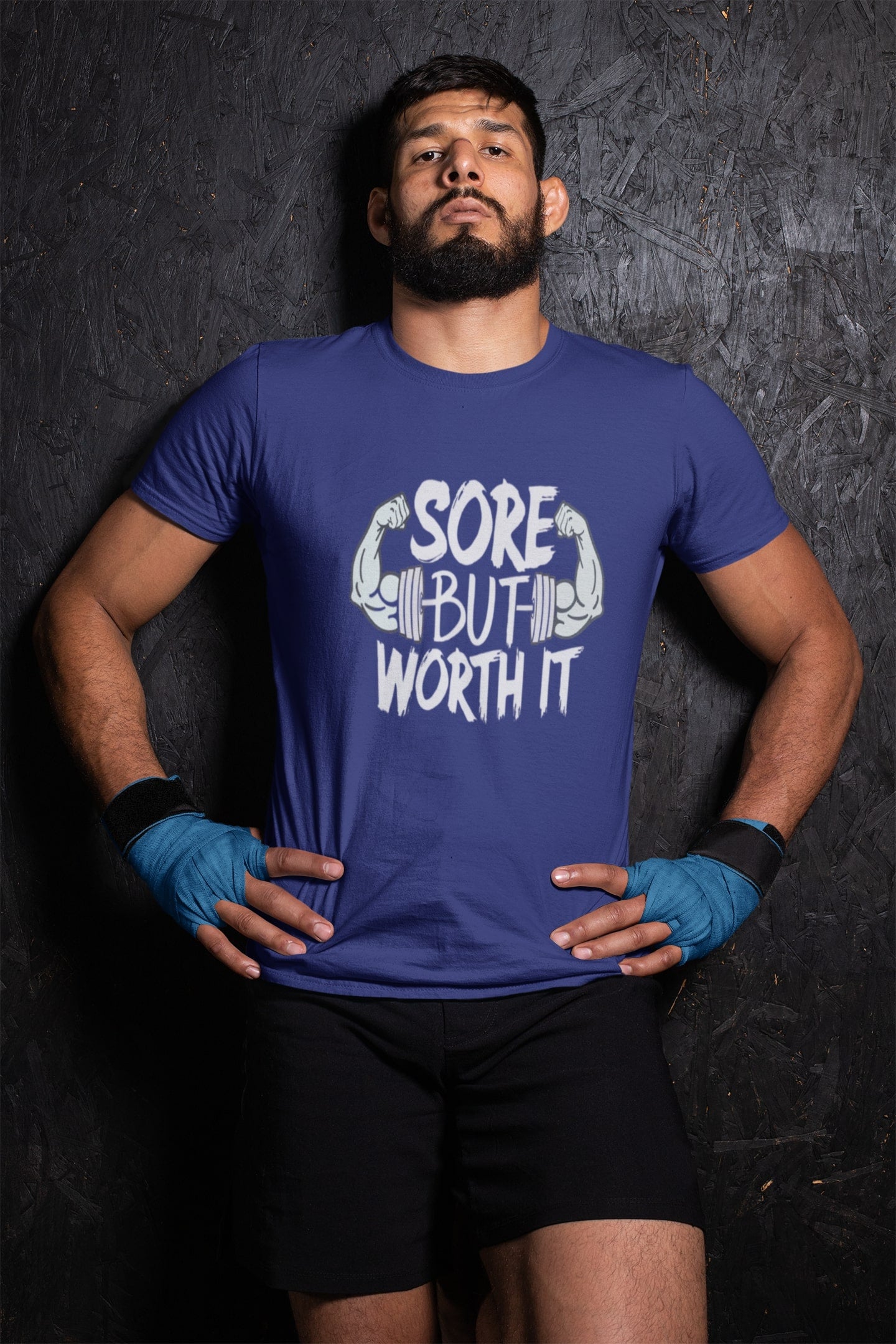 Sore But worth It Classic Round Neck Gym T-shirt