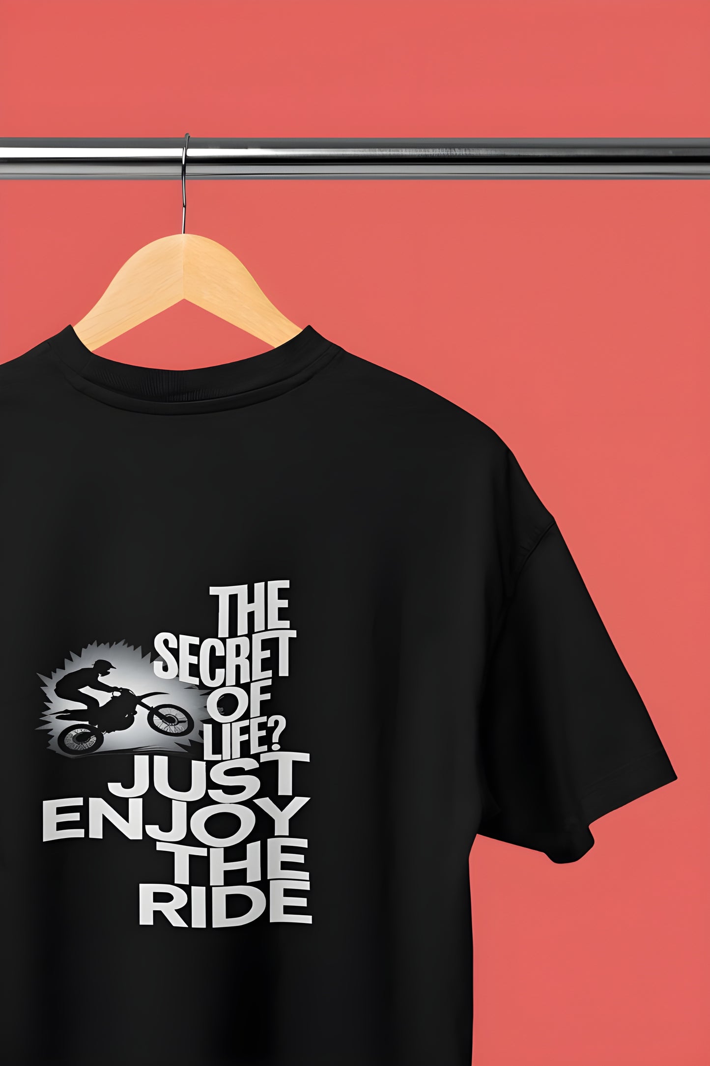 The Secret of Life Classic Biker T-shirt for Men