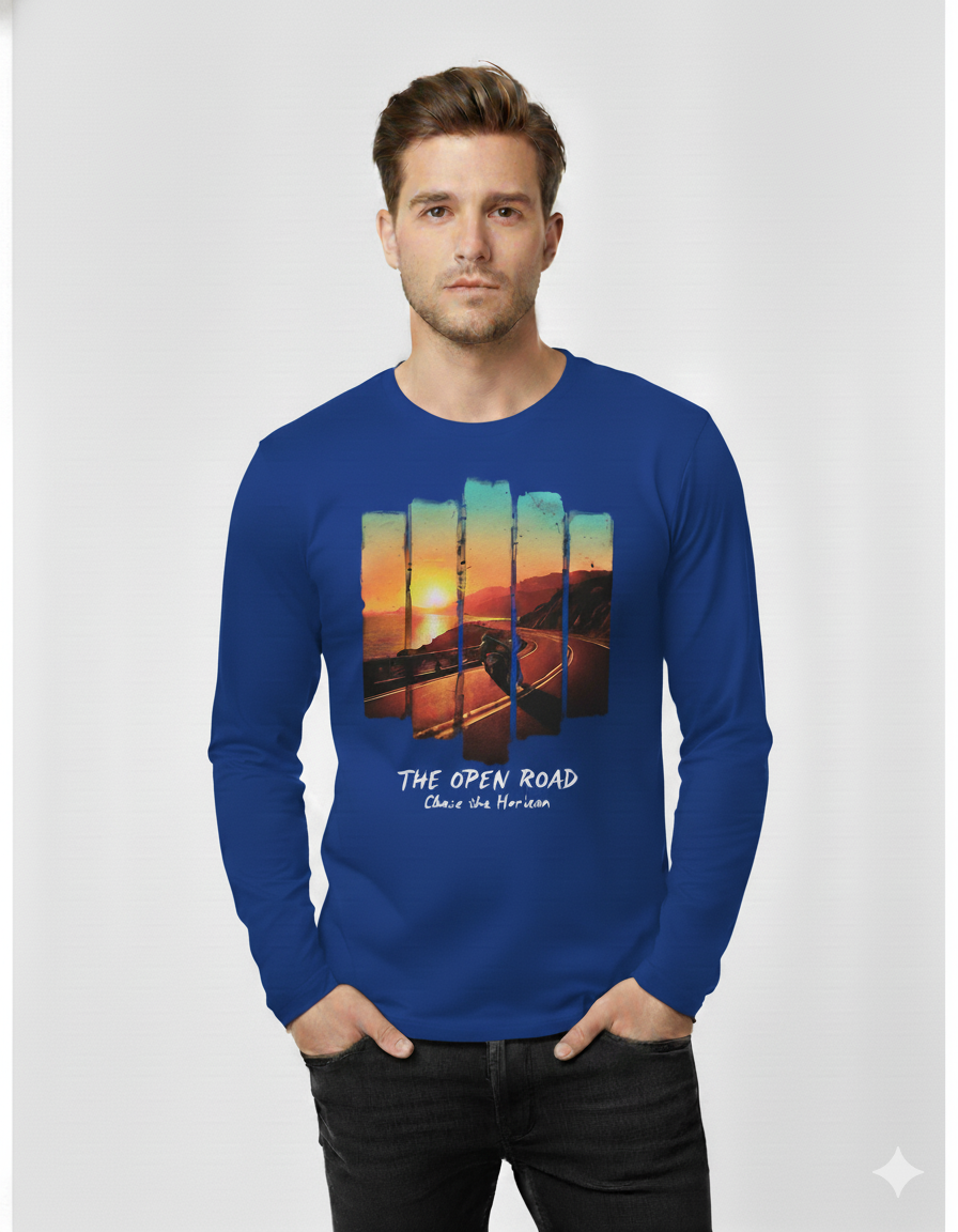 The Open Road Men's Full Sleeve Bike T-Shirt