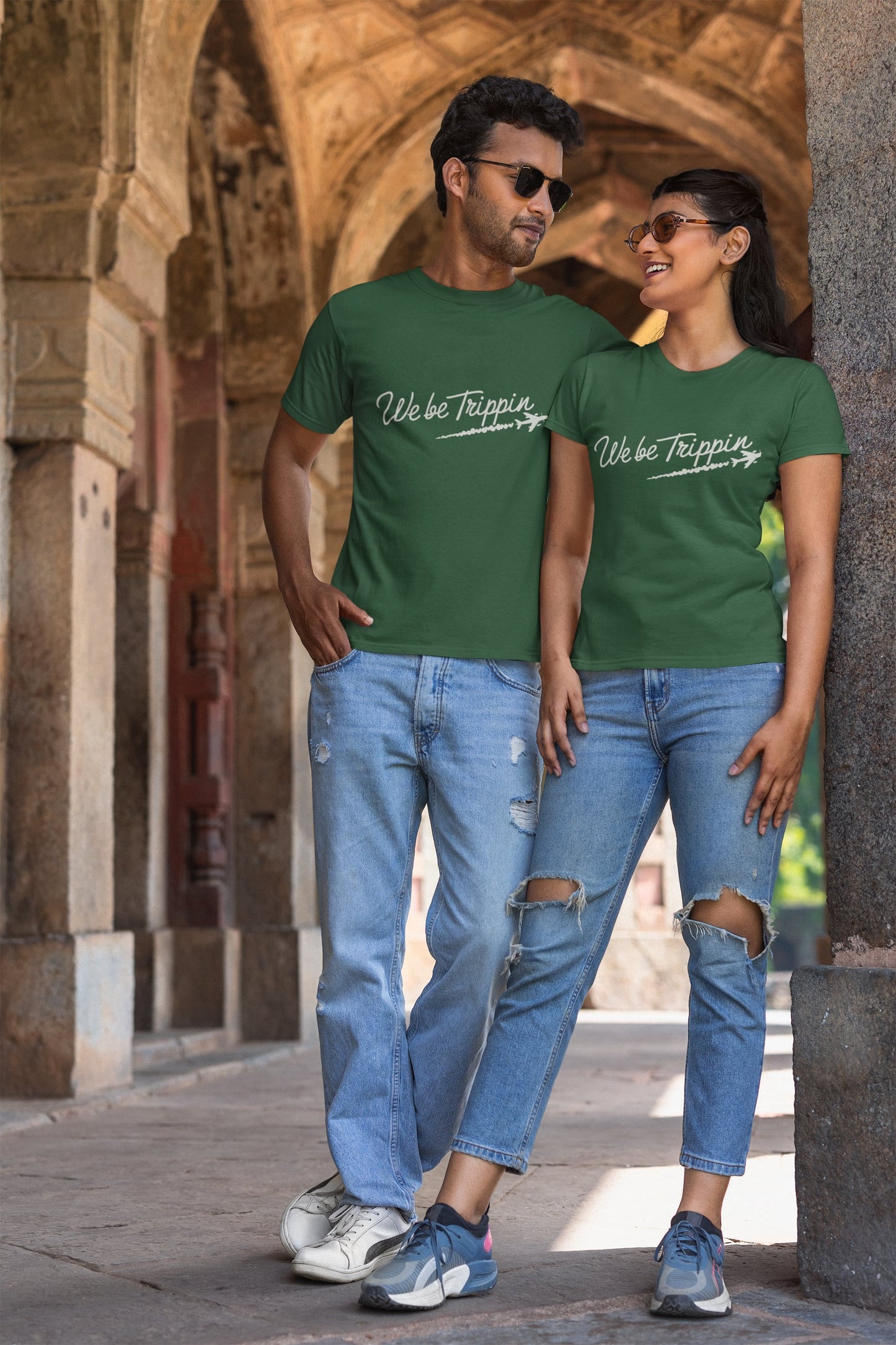 We be Trippin Classic Round Neck Half Sleeve T-shirt