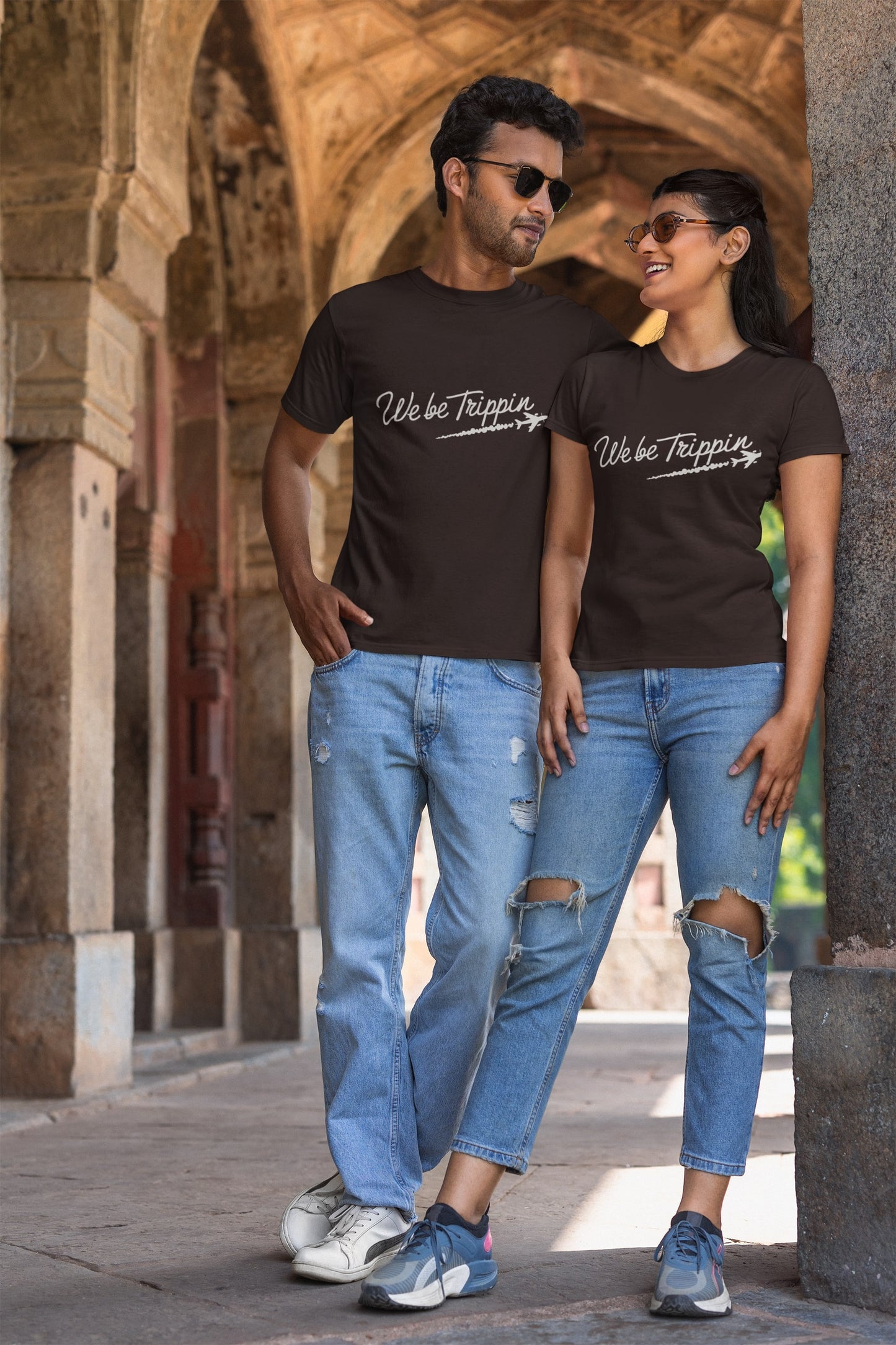 We be Trippin Classic Round Neck Half Sleeve T-shirt