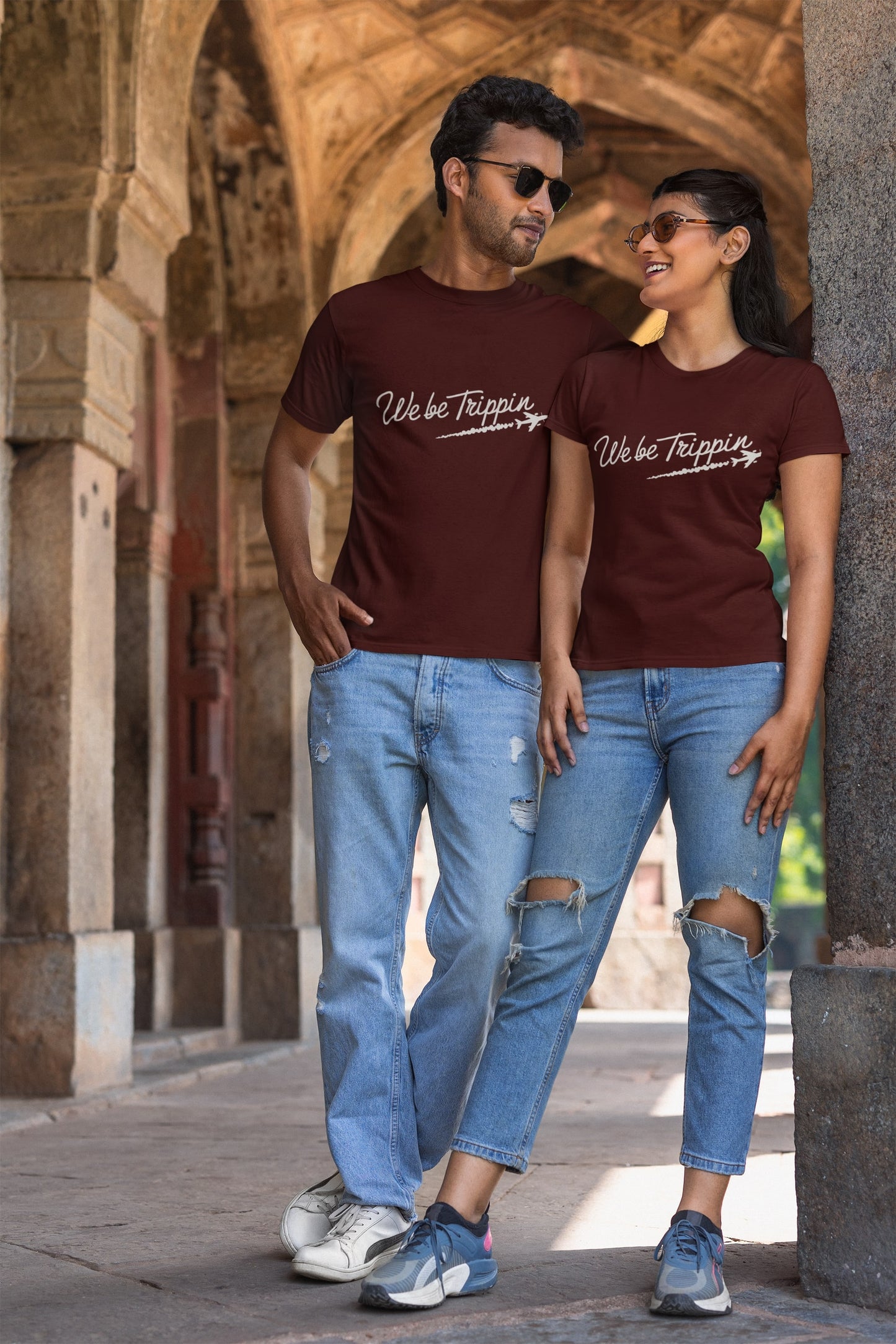 We be Trippin Classic Round Neck Half Sleeve T-shirt