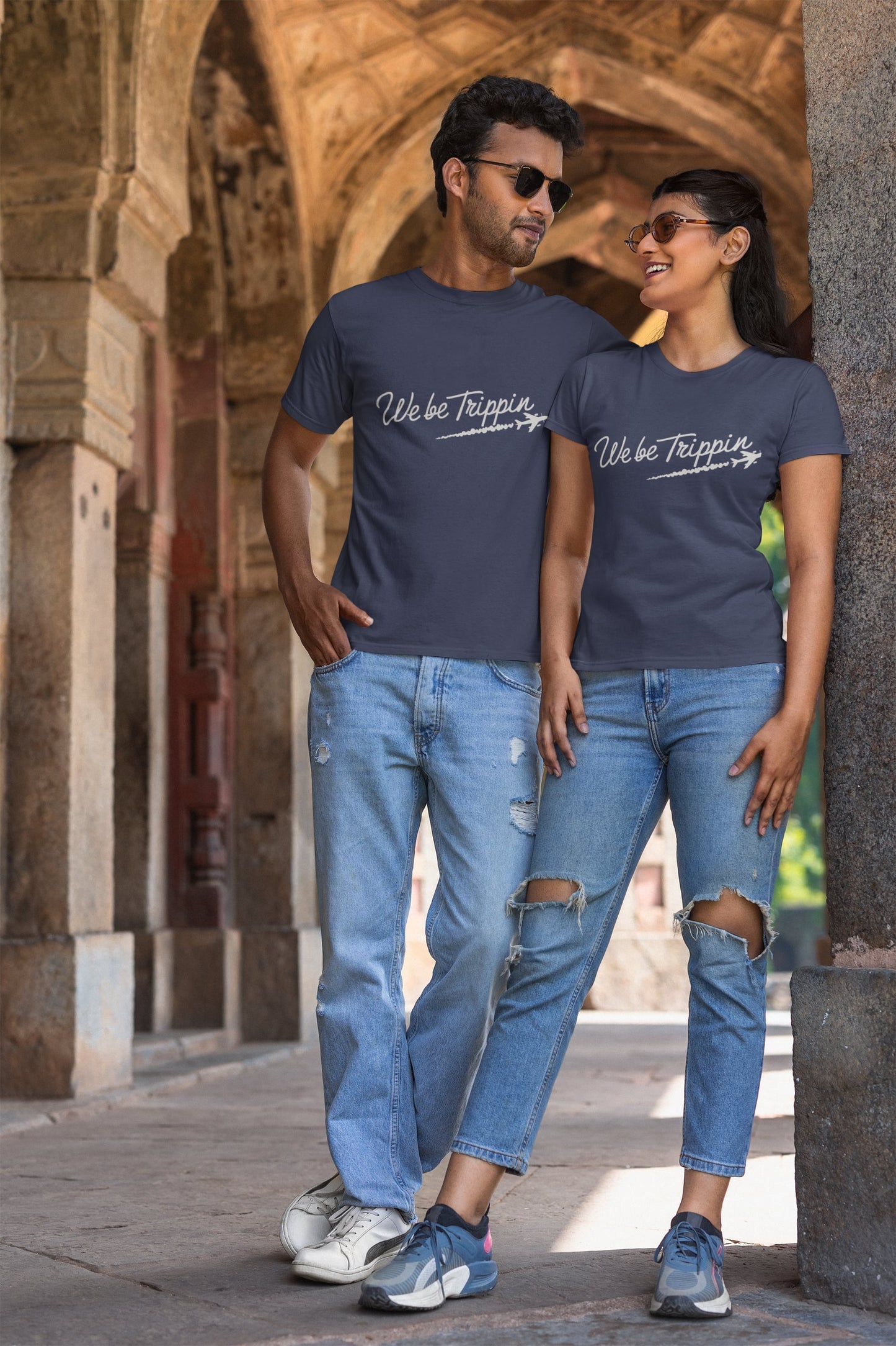 We be Trippin Classic Round Neck Half Sleeve T-shirt