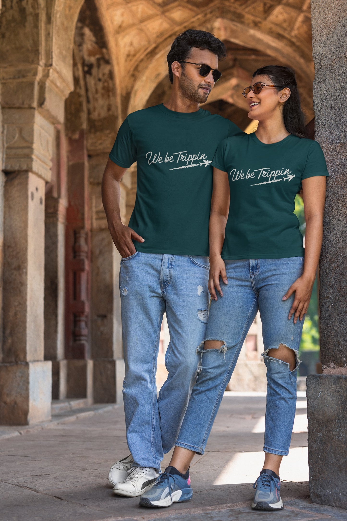 We be Trippin Classic Round Neck Half Sleeve T-shirt