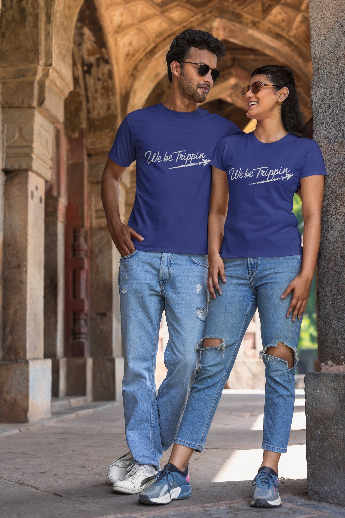 We be Trippin Classic Round Neck Half Sleeve T-shirt