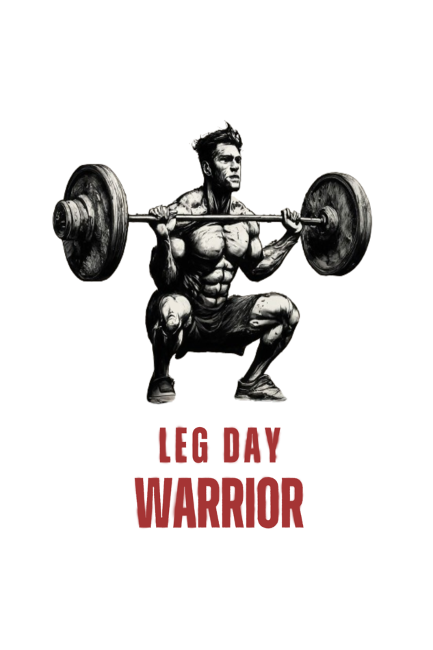 Leg Day Warrior Round neck Gym T-shirt for Men