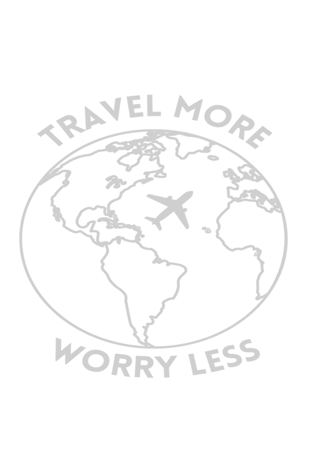 Travel More Worry Less Unisex Hooded Sweatshirt