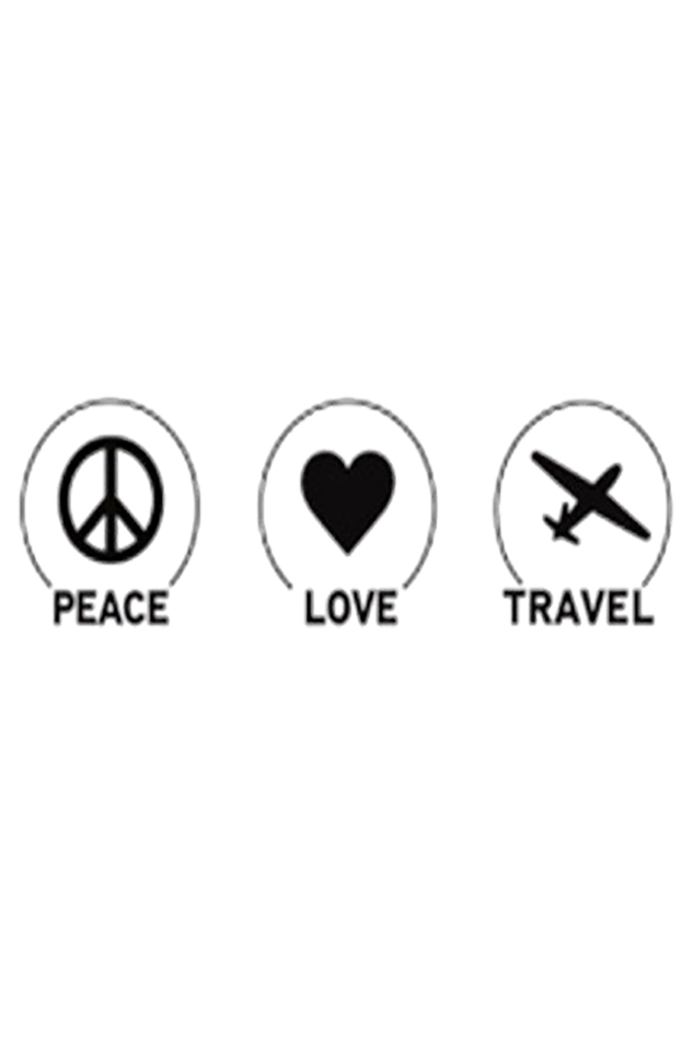 Peace Love Travel Classic Unisex Sweatshirt