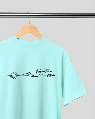 Adventure Minimalistic Unisex Half Sleeve Cotton T-Shirt
