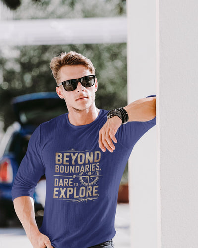 Beyond Boundaries Dare to Explore Full Sleeve T-shirt