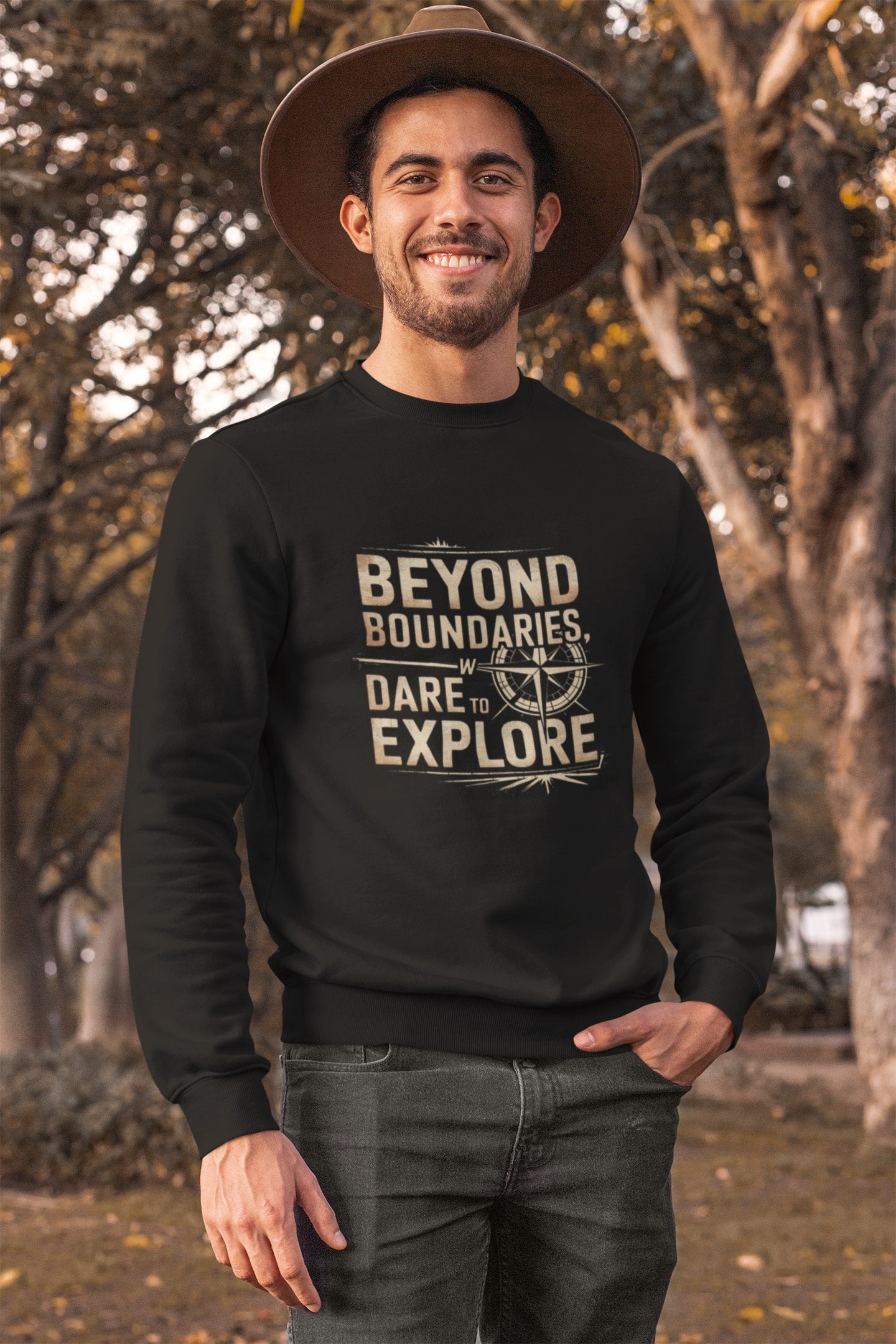 Beyond Boundaries Dare to Explore Unisex Sweatshirt