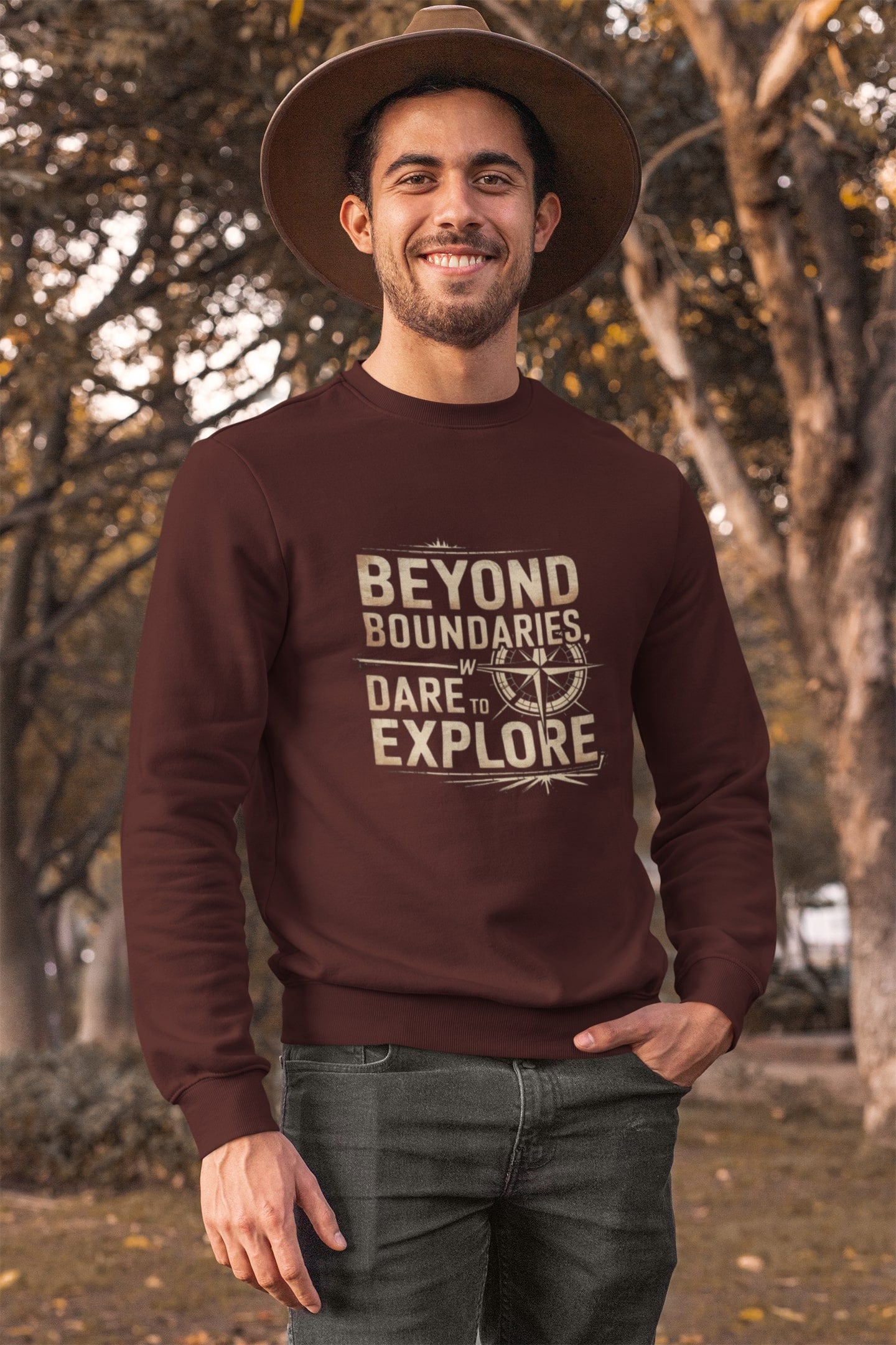 Beyond Boundaries Dare to Explore Unisex Sweatshirt