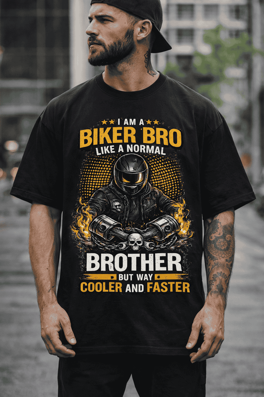Biker Bro Unisex Oversized Classic T-Shirt
