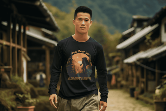 The Mountain Adventures Round Neck Full Sleeve T-shirt for Men