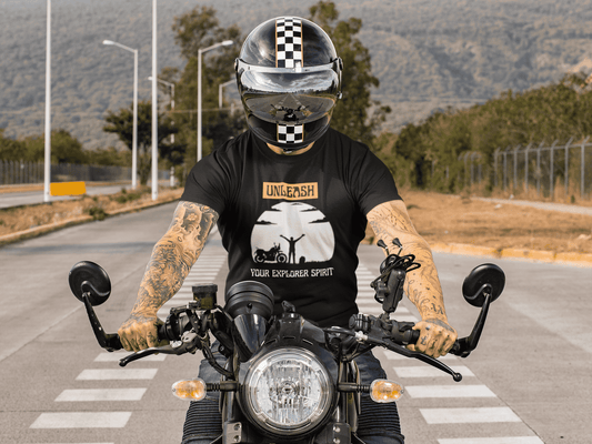 Unleash your Explorer Spirit Round Neck Bike T-shirt for Men