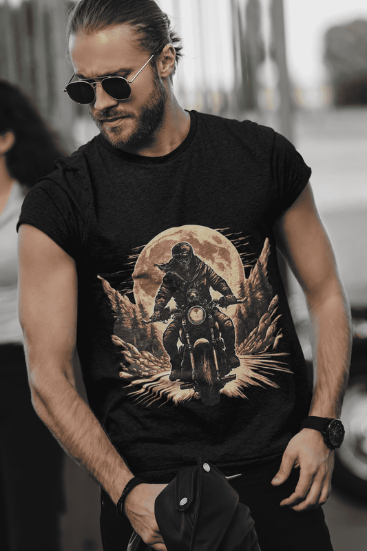 GhostRider Round Neck Biker T-shirt For Men