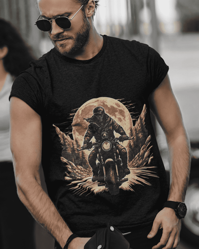 GhostRider Round Neck Biker T-shirt For Men