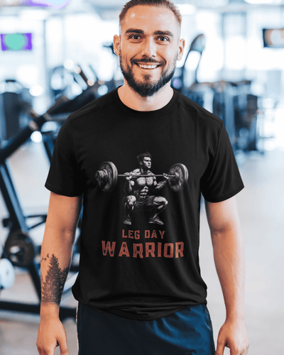 Leg Day Warrior Round neck Gym T-shirt for Men