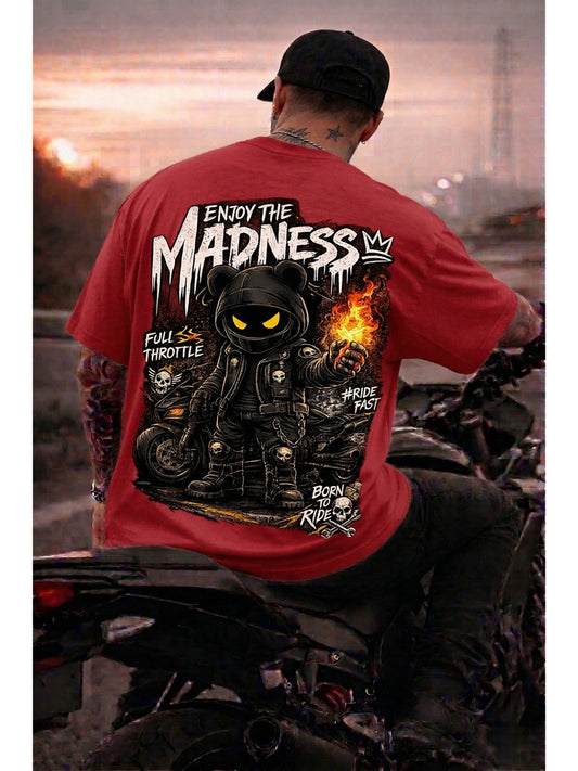 Enjoy the Madness Biker T-Shirt | Born to Ride Unisex Oversized Classic T-Shirt