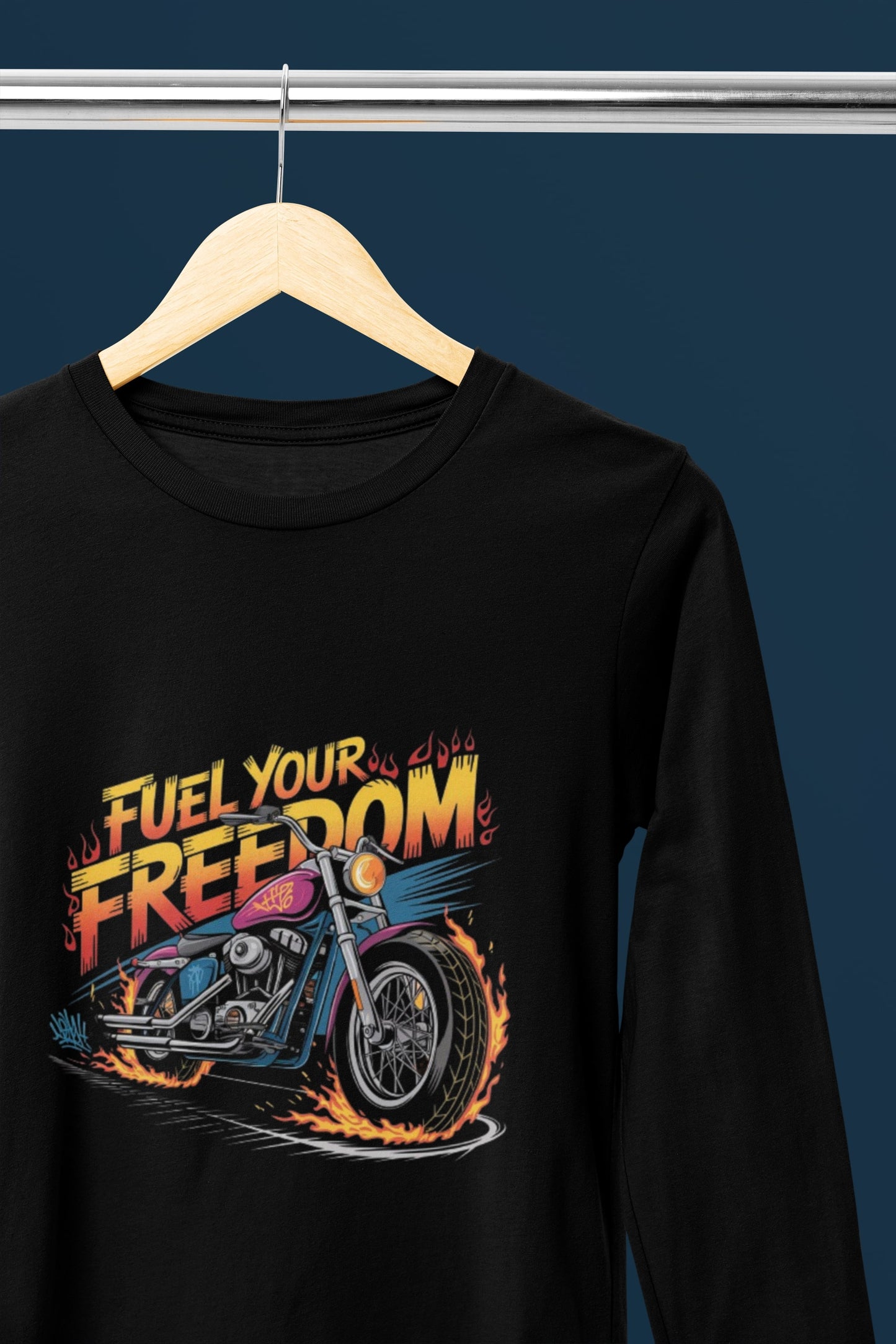 Fuel your Freedom Round Neck Full Sleeve T-shirt